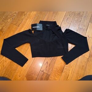 PrettyLittleThing black Long Sleeve Top